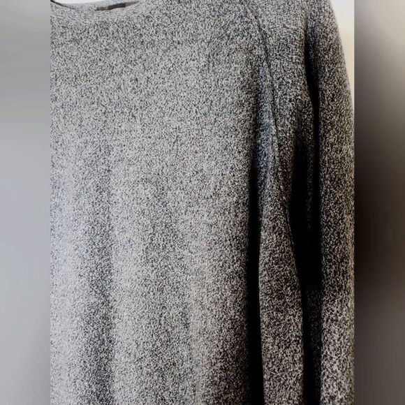 Hart Schaffner Marx XL Gray Lngslvs Raglan CASHMERE SILK Knit Men Sweater Italy - Picture 5 of 6